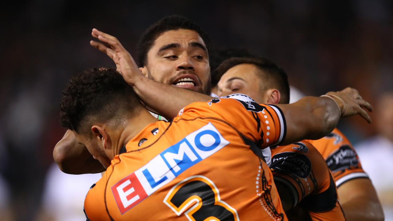 Isaiah Papali'i is preparing to turn his back on Wests Tigers. Picture: Jason McCawley/Getty