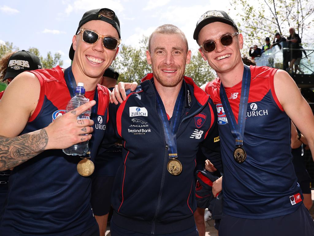 The Demons won’t forget their 2021 success anytime soon. Picture: Paul Kane/Getty Images