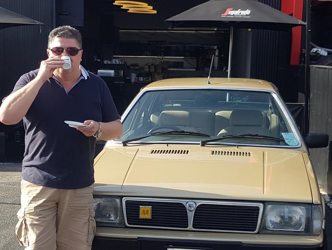 Gaetano Florio and his Lancia Prisma.