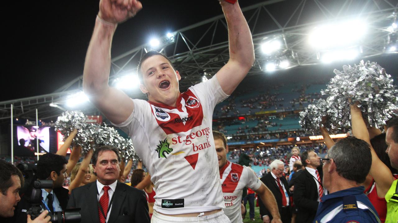 Brett Morris, pictured after winning the 2010 grand final, was left out.