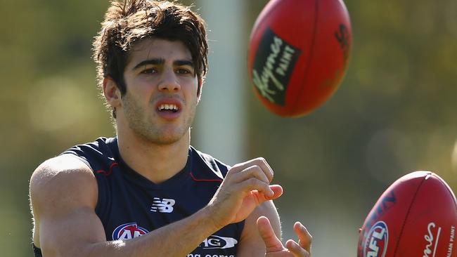 Christian Petracca found the going tough on debut.