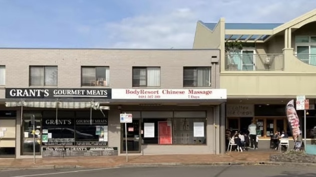 Mark Horsfall was arrested at the Body Resort Chinese Massage in Gerringong.