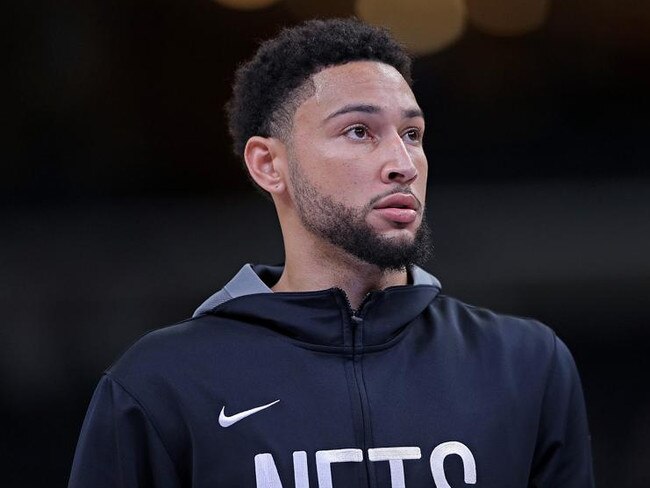 MEMPHIS, TENNESSEE - OCTOBER 24: Ben Simmons #10 of the Brooklyn Nets warms up before the game against the Memphis Grizzlies at FedExForum on October 24, 2022 in Memphis, Tennessee. NOTE TO USER: User expressly acknowledges and agrees that, by downloading and or using this photograph, User is consenting to the terms and conditions of the Getty Images License Agreement. (Photo by Justin Ford/Getty Images)