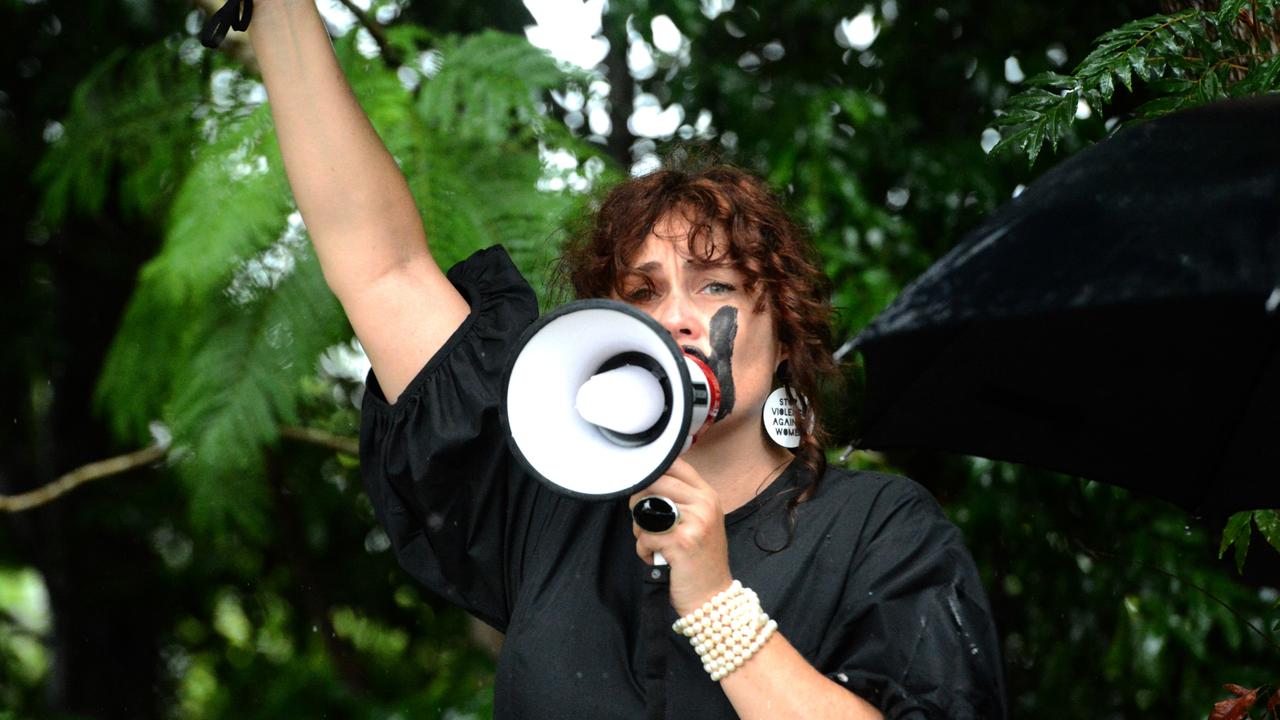 Ilona Harker at the March 4 Justice event in Mullumbimby on Monday, March 15, 2021. Picture: Liana Boss