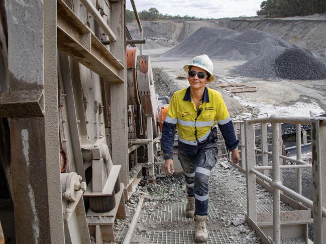 Nikita Lis on site at Mt Carbine tungsten mine Picture: Brian Cassey