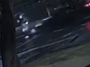 The hit-and-run was captured on CCTV footage.