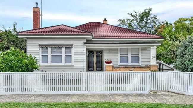 This three-bedroom house at 711 South St, Ballarat Central, is listed for $380 a week.