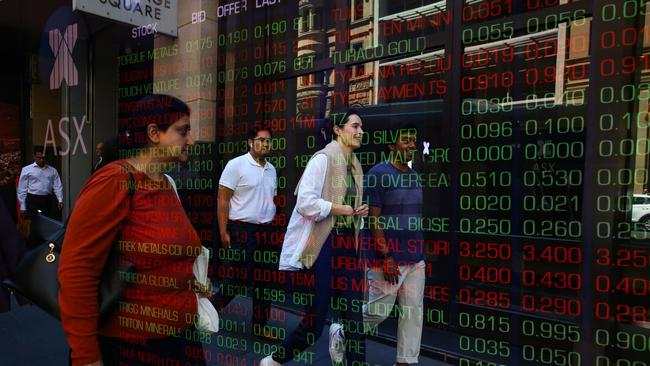 SYDNEY, AUSTRALIA: Newswire Photos- NOVEMBER 07 2023: A general view of the digital boards at the ASX in Sydney as the Reserve Bank meets today to discuss another rate rise. Photo by: NCA Newswire /Gaye Gerard