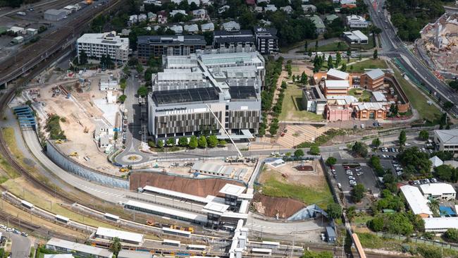 Work on the Cross River Rail at Boggo Road.