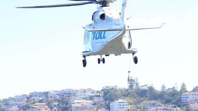 A rescue helicopter with a doctor on board attended the scene and located Mr Papanakos suffering serious head injuries. Picture: Christian Gilles