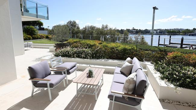 A $6.55m view from the ground floor apartment at One Macquarie. Picture: Liam Kidston