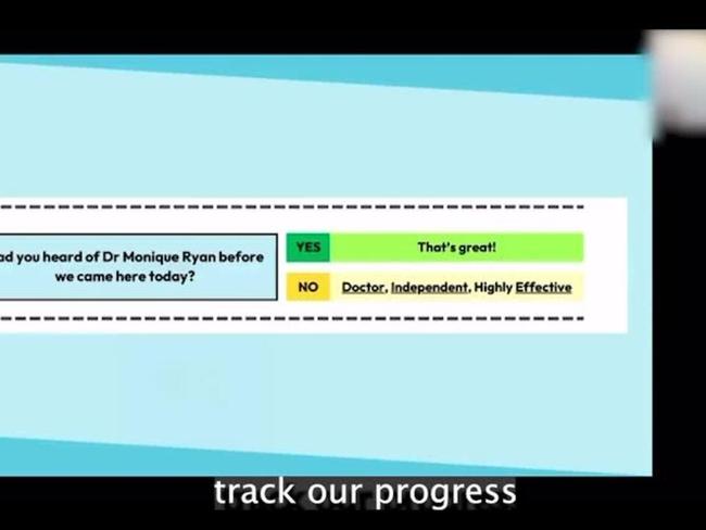 Leaked training video inside Doctor Monique Ryan's Teal campaign