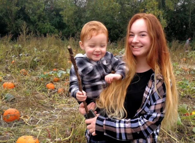 Full-time mum Emily, 24, loves cleaning and isn't bothered by her partner James Preston who rarely lifts a finger.