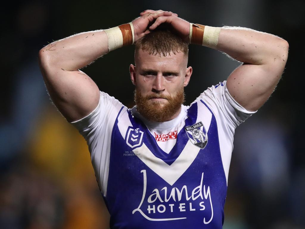 Luke Thompson of the Bulldogs. Picture: Jason McCawley/Getty Images