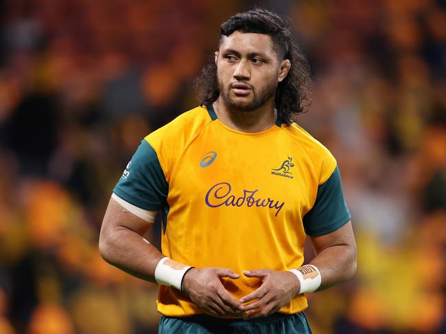 Flanker Rob Leota is set to used as a stopgap secondrower in the deciding Test match. Picture: Cameron Spencer/Getty