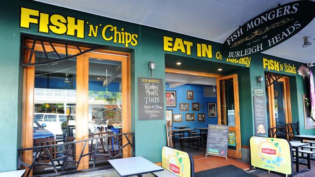 Fishmonger at Burleigh.