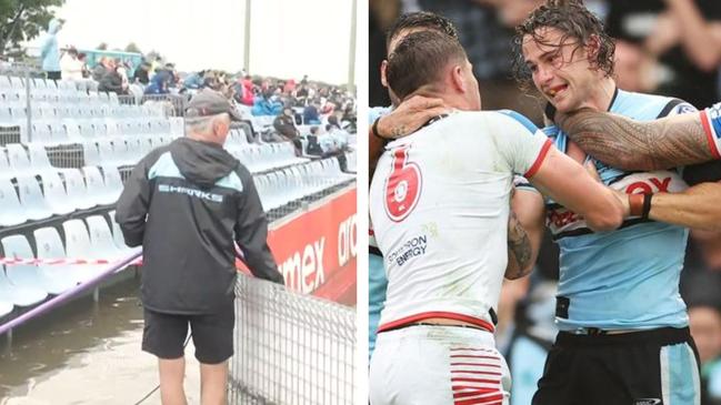 Cronulla's taken Shark Park too far. Photo: Fox Sports and Getty Images