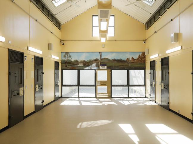 Prisoner cells at the High Risk Management Correctional Centre Area 2. Picture: Sean Davey