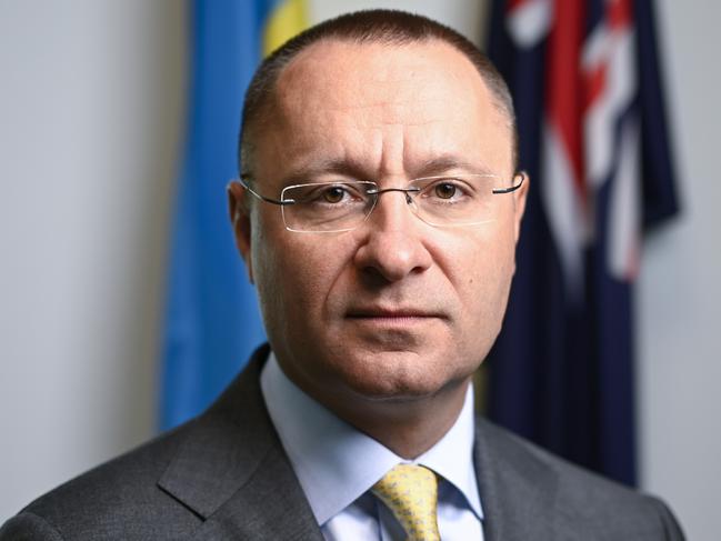 CANBERRA, AUSTRALIA  - NewsWire Photos - January 20, 2025:  Ukrainian Ambassador to Australia Vasyl Myroshnychenko at the Ukraine Embassy in Canberra. Picture: NewsWire / Martin Ollman