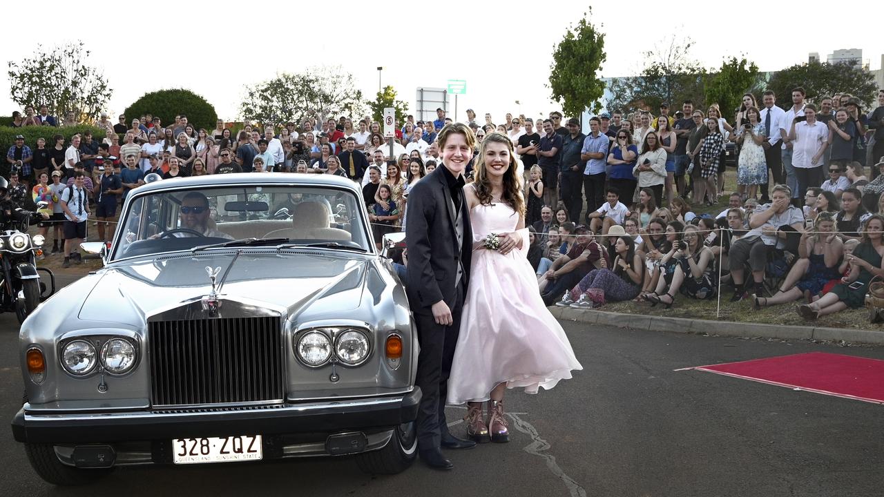 Toowoomba Christian College year 12 formal at Highfileds Cultural Centre. Mackenzie Schoenfisch and Conner McArthur.