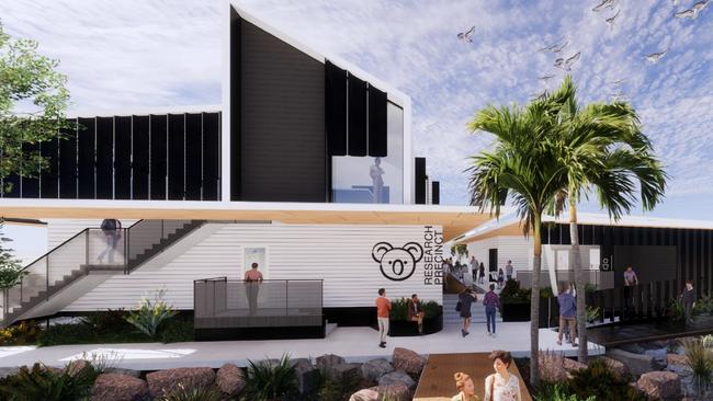 Artist impression of new research and training precinct at Currumbin Wildlife Hospital. Picture: Supplied