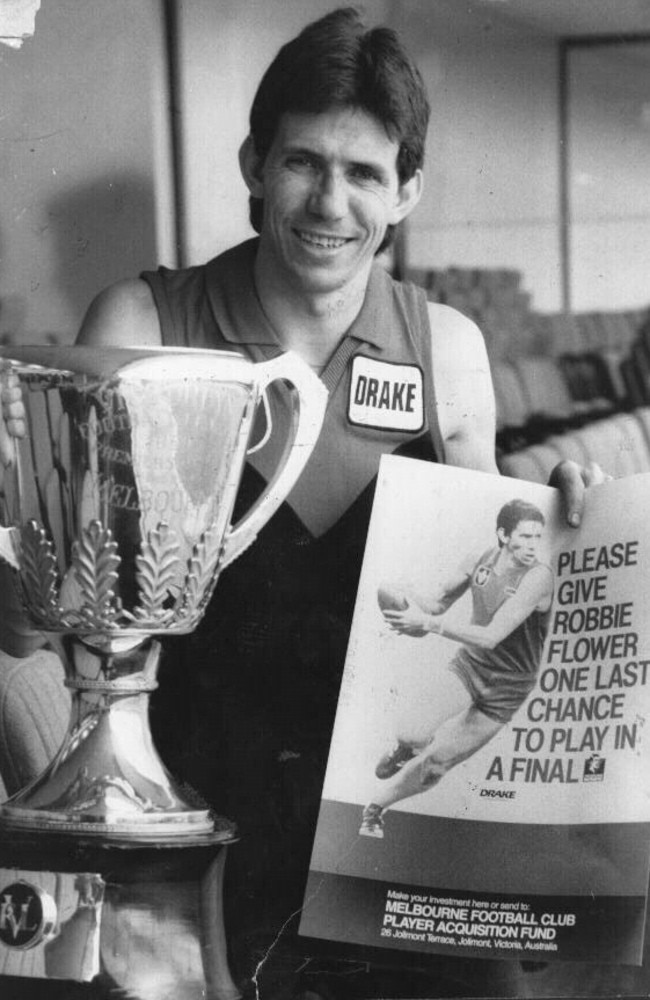 Robert Flower spearheads a campaign in 1986 to raise money to help the Demons recruit a star player.