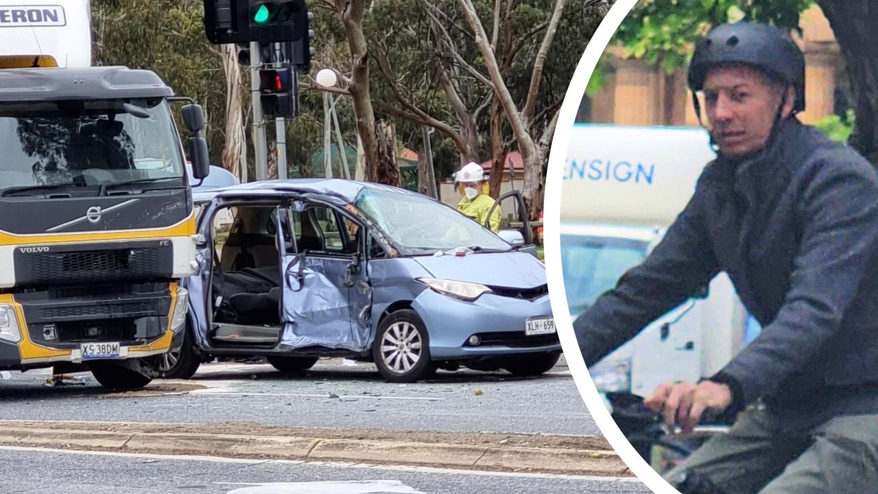 Distracted truckie causes traffic chaos running red light