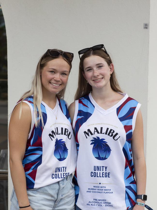 River Lock and Millie Daniels, both 17, from Unity College. Picture: Brett Hartwig