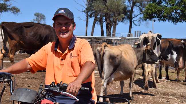 TOUGH UDDER: Proston dairy farmer, Steve Wilkinson says Australian processes don't want his milk, and there is nothing he can do about it.