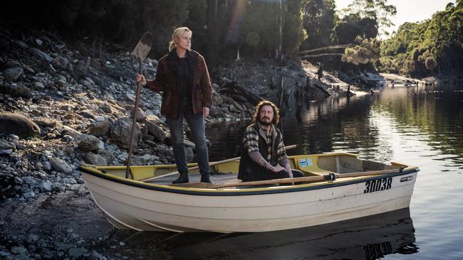 Marta Dusseldorp as Stella and Toby Leonard Moore as Jeremiah in the new season of Bay of Fires. Picture: Supplied