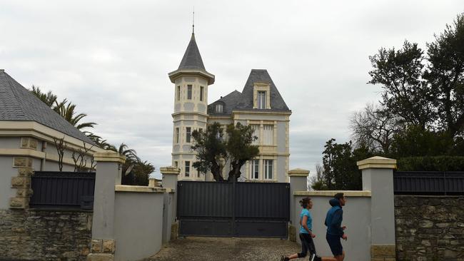 The "Altamira" villa in Biarritz southwestern France, owned by Katerina Tikhonova’s former husband Kirill Shamalov. Picture: AFP.