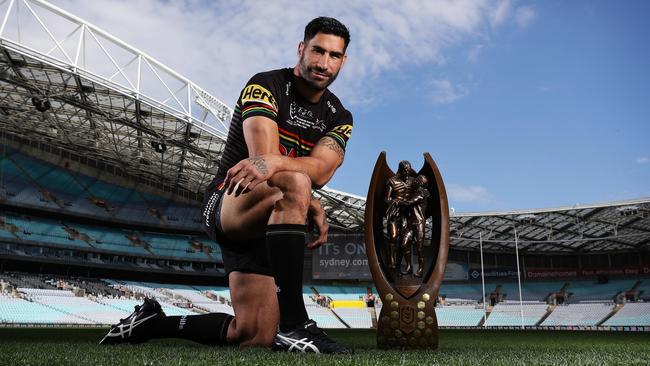 Grand final captain James Tamou has left the Panthers. Picture: Brett Costello