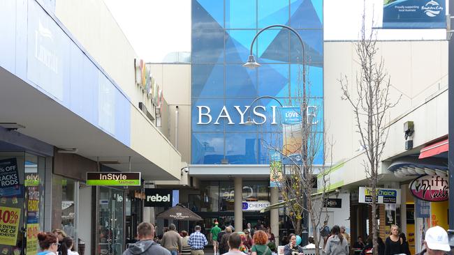 A brazen dealer was caught in Frankston mall with a backpack containing ice, bags deal bags and weapons.