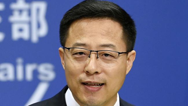 China's Foreign Ministry spokesman Zhao Lijian. Picture: Getty