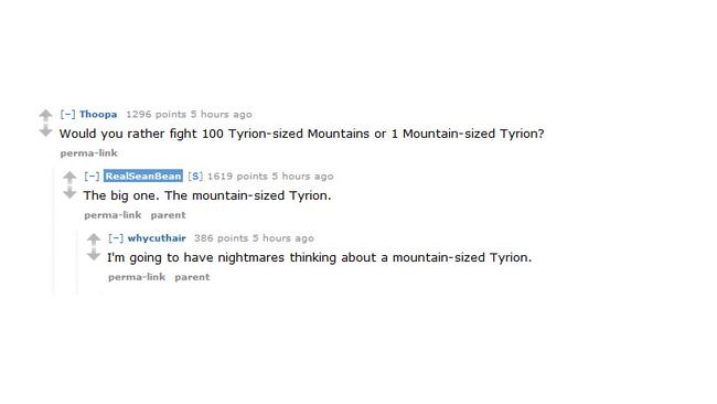 Sean Bean’s Reddit AMA.