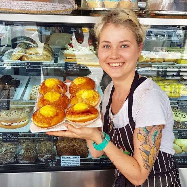 Creme Brulee doughnuts from Yeronga Bakery. Picture: Yeronga Bakery