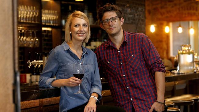 Bar Torino owners Nick and Jess Favaro-Richards - their bar has been the place to be on a Friday night since it launched.