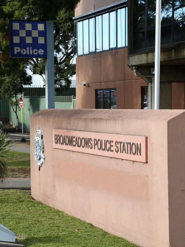 Two boys were freed from a rubbish truck at Broadmeadows Police Station.