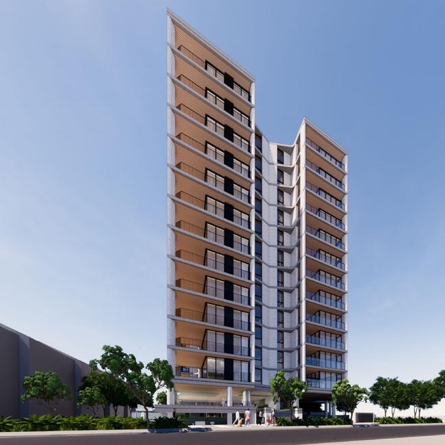 An artist impression of the 1267-1273 Gold Coast Hwy tower.