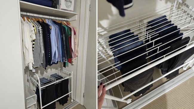 The genius pant-storage solution. Image: Facebook