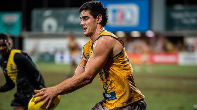 Joel Garner in the 2023-24 NTFL Men's Grand Final between Nightcliff and St Mary's. Picture: Pema Tamang Pakhrin