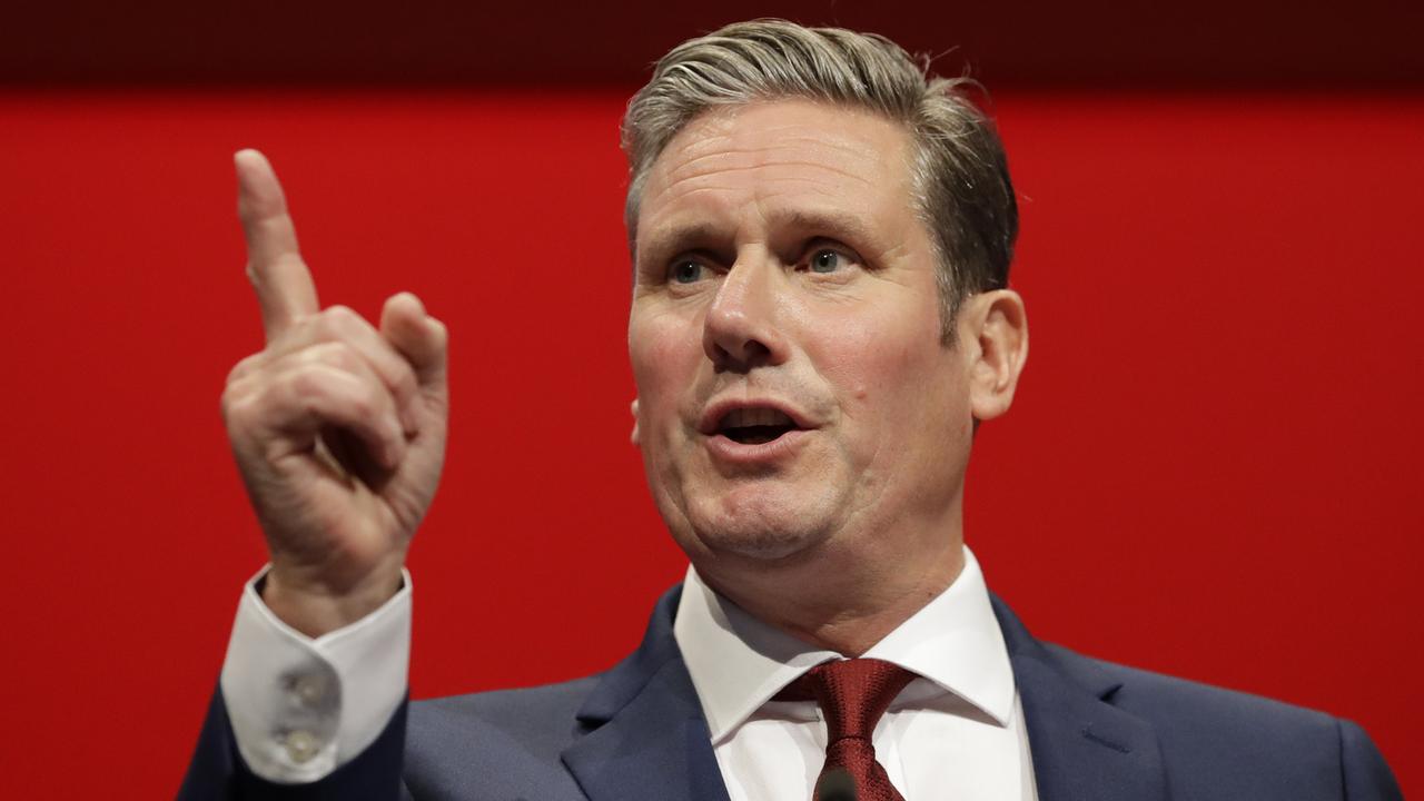 Britain's then Shadow Brexit Secretary Keir Starmer speaks on stage during the Labour Party Conference at the Brighton Centre in Brighton, England, last year. He is now the new Labour leader. Picture: AP/Kirsty Wigglesworth, file