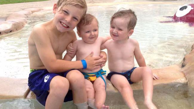 Anastasia and Lexie's three boys. Picture: ABC