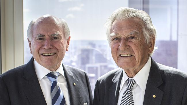 John Howard and Bob Hawke.