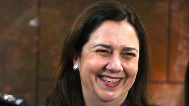 Premier and Minister for Trade, The Honourable Annastacia Palaszczuk at the State Disaster Management Centre in Kedron. Saturday December 15, 2018. (AAP image, John Gass)