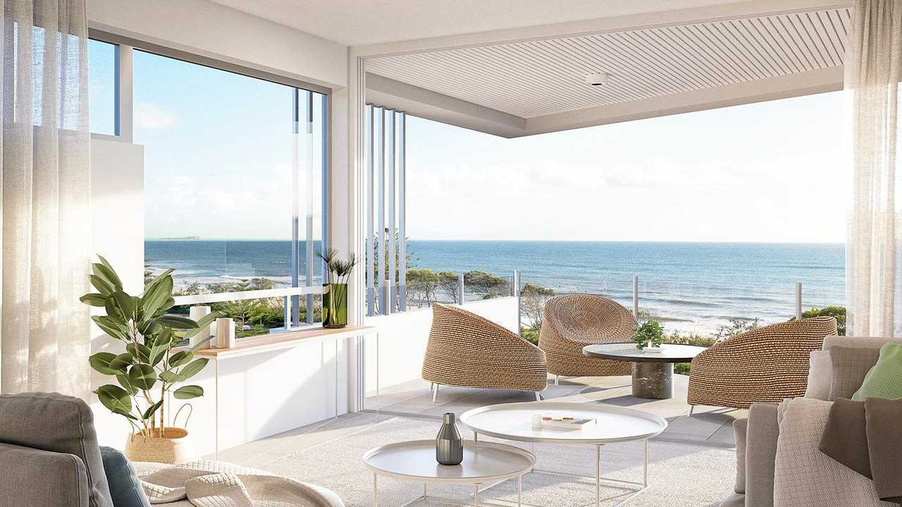 The 2276sq m Beach Life site overlooks Alexandra Headland beach to the east and Nelson Park to the west. Picture: Contributed