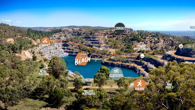 Crystal Lake Recreation Park was slated as a tourism destination by the former state government. Picture: Supplied.