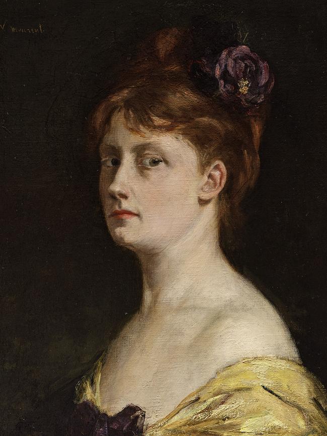 Victorine Meurent, Self-portrait (1876 oil). Picture: Museum of Fine Arts, Boston