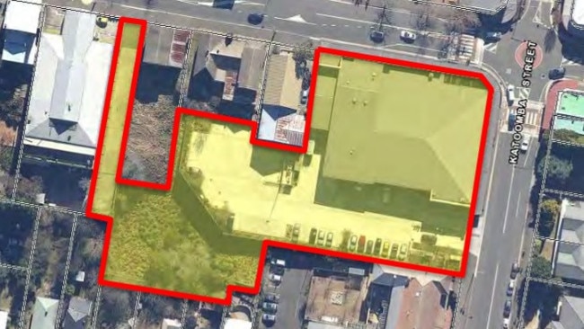 An aerial image of the site, as seen in the statement of environmental effects.