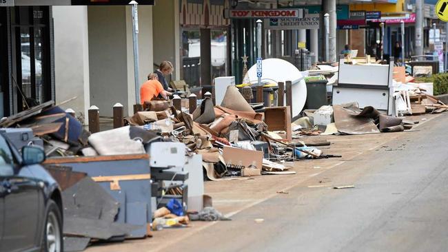 One letter writer says not enough has been done to help businesses in the Lismore CBD after the flood. Picture: Marc Stapelberg